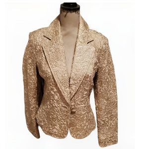 Caché Gold Blazer Size 8